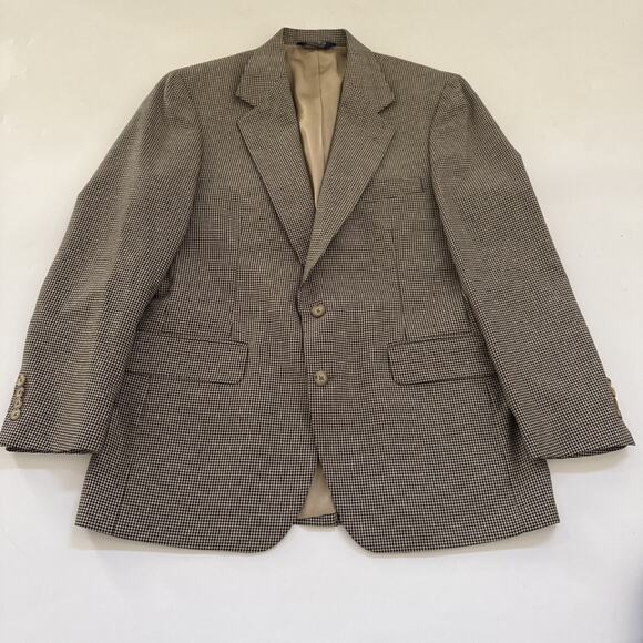 Nordstrom Other - Vintage Nordstrom 40R Houndstooth Blazer Jacket Sport Suit Coat